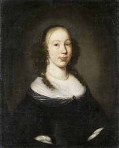 若い女性の肖像画 作： Nicolaes Maes