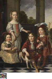 4人の子どもの肖像 作： ニコラエス・メイス