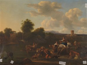 キャトルフェリー 作： Nicolaes Pietersz Berchem (copy after)