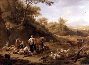 グラニダとダイフィロ 作： Nicolaes Pietersz. Berchem