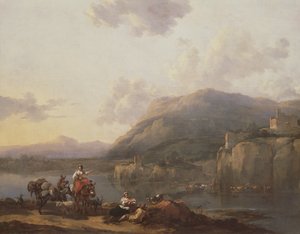 フォードのラバドライバー 作： Nicolaes Pietersz. Berchem