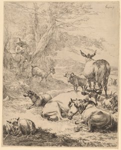 休む群れ 作： Nicolaes Pietersz Berchem