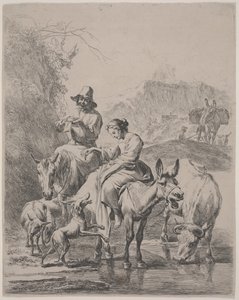 リバークロッシング（ルルイソートラバース） 作： Nicolaes Pietersz. Berchem