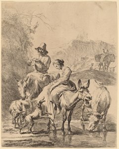 ロバの羊飼い 作： Nicolaes Pietersz Berchem