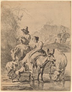 ロバの羊飼い 作： Nicolaes Pietersz Berchem