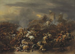 アレキサンダー大王によるポーラス王との戦い 作： Nicolaes Pietersz. Berchem