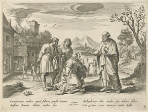 エリシャは貧しいやもめを助ける エリシャの歴史（シリーズタイトル） 作： Nicolaes Ryckmans