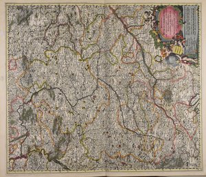 ヴュルテンベルク公爵と隣接するスエヴィア地方の正確な版図。