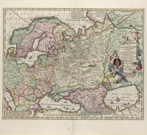 17世紀後半のロシアの地図 作： Nicolaes Visscher