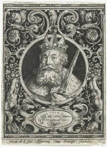 チャールズ大王、フランク王、1594 作： Nicolaes de Bruyn
