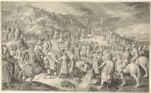 十字架上のキリスト 作： Nicolaes de Bruyn