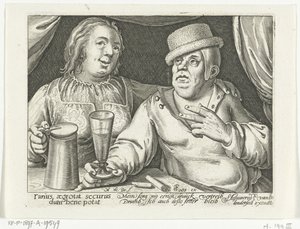 飲む男と女 作： Nicolaes de Bruyn