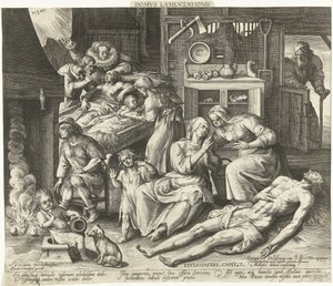 悲しみに満ちた家 Domus Lamentationis (オブジェクトのタイトル) 作： Nicolaes de Bruyn