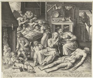 悲しみに満ちた家 Domus lamentationis (オブジェクトのタイトル) 作： Nicolaes de Bruyn