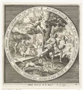 楽園からの追放 作： Nicolaes de Bruyn