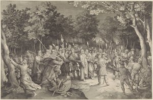 ユダの接吻とキリストの逮捕 作： Nicolaes de Bruyn