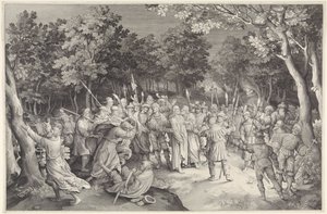 ユダの接吻とキリストの逮捕 作： Nicolaes de Bruyn