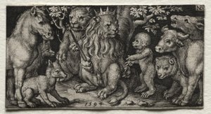 百獣の王 作： Nicolaes de Bruyn