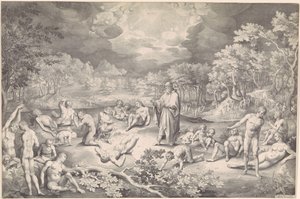 骨の谷に関するエゼキエルの幻 作： Nicolaes de Bruyn
