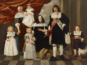 家族の肖像。 作： Nicolaes de Helt Stockade