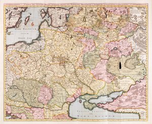 ポーランド、ムスコヴィー、トルコの戦場地図」ニコラ・ヴィッシャー著 作： Nicolaes the Elder Visscher