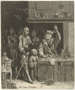 放尿と農家の家族 作： Nicolaes van Haeften