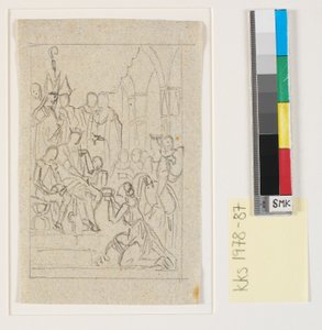 クリスチャン1世がホルスタインを公国に昇格させる 1460年 作： Nicolai Abildgaard