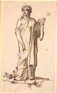 右手に水差しを持つ女性像 作： Nicolai Abildgaard