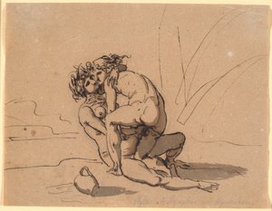 ニンフに愛撫されるハイラス 作： Nicolai Abildgaard