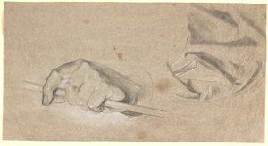 手とドレープの研究 作： Nicolai Abildgaard