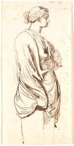 横顔の女性ヘルメの研究 作： Nicolai Abildgaard