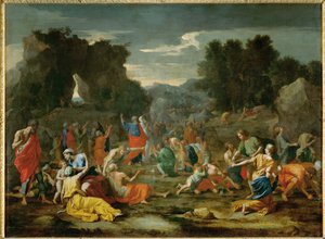 Les Israelites recuillant la manne dans le desert - 砂漠でマナを集めるイスラエルの民 ...