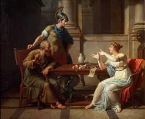 1801年、アスパシアのソクラテスとアルキビアデス。