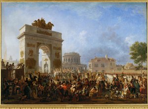 1807年11月15日、パリのパンタン橋からパリ帝国軍に入城。