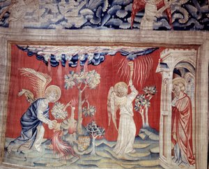 ヨハネの黙示録』（1373年～1383年）n.30：地面に倒れた死者たちニコラ・バタイユ（1330-1405）のタペストリー