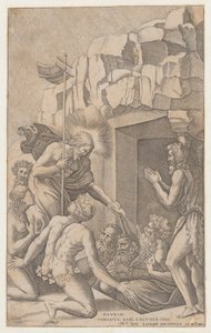 ラファエルにちなんで、リンボのキリスト、1541., 1541. 作： Nicolas Beatrizet