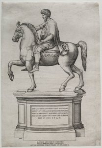 マルクス・アウレリウスの騎馬像、1548年。