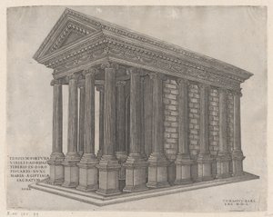 フォルトゥナ神殿、ローマ、1550年、1550年。