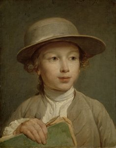 絵本を持った少年 絵本を持った男の子 作： Nicolas Bernard Lepicie