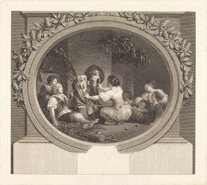 教育こそがすべて 作： Nicolas Delaunay after Jean Honoré Fragonard