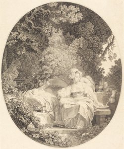 グッド・マザー 作： Nicolas Delaunay after Jean Honoré Fragonard