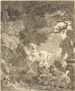 エスカルポレットのハッピーハザード 作： Nicolas Delaunay after Jean Honoré Fragonard