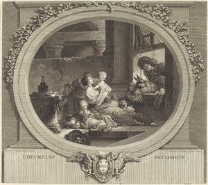 幸せな豊穣 作： Nicolas Delaunay after Jean Honoré Fragonard