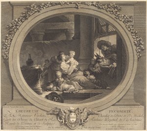 幸せな豊穣 作： Nicolas Delaunay after Jean Honoré Fragonard