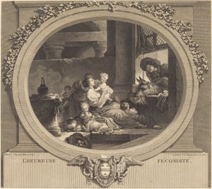 幸せな豊穣 作： Nicolas Delaunay after Jean Honoré Fragonard