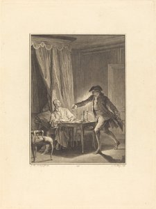 ああ！ あなたの恩人への若い男 作： Nicolas Delaunay after Jean Michel Moreau