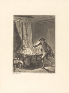 ああ！ あなたの恩人への若い男 作： Nicolas Delaunay after Jean Michel Moreau