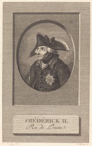 フリードリヒ大王、プロイセン王 作： Nicolas Delaunay after Johann Heinrich Ramberg