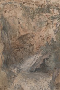 チボリのカスケードの眺め、1724～33年頃。 作： Nicolas Delobel