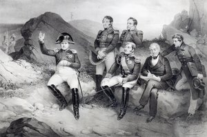 ナポレオン1世（1769-1821）セントヘレナのエンマヌエルラスケース（1766-1842）への回想録、1860 作： Nicolas Eustache Maurin